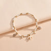 Layered Charm Anklet with Bead and Rope Chain Details - Image 2