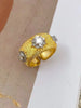 European and American -Selling Retro Exaggerated Copper Gold-Plated Micro-Inlaid Zirconia Open Bracelet for Women - Image 5