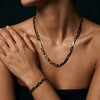 1PCS Leopard Print Snake Chain Bracelet Necklace Set For Women Jewelry Daily Wear Accessories Styles Gifts - Image 3