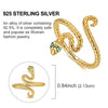 Silver Ring Sparking Gold Plated Snake Open Rings For Women Girls Jewelry Birthday Anniversary Gifts - Image 5