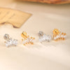 Surgical Steel Marquise Flat-Back Piercing Stud in 1-Piece or 5-Piece Options - Image 3