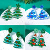 Acrylic Snowflake Star Christmas Tree Earrings Hook Drop Dangle For Women Xmas Party Jewelry Gift - Image 3
