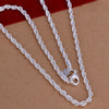 Silver Plated Jewelry Set For Women Men Unisex Bracelet Rope Necklace Punk Style Wedding Jewelry Nakit Scena Engagement - Image 4