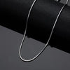 Thin Round Snake Chain Necklace 1mm in Stainless Steel - Image 7