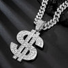 Hip Hop Dollar Pendant Necklace with 13mm Cuban Chain US Dollar Money Sign Necklaces Rap Rock Punk Jewelry For Man Gift - Image 4