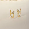 Silver Smooth Long Line Ear Climber Stud Earrings For Women Minimalist Ear Crawlers Studs Piercing Jewelry - Image 3