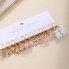 Multi-Pair Cute Charm Hoop Earrings, Butterfly Heart Bear Bow Design for Women - Image 5