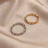 design stainless steel finger ring with chain chain design, jewelry - Image 5