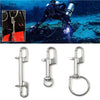 1PC 316 Stainless Steel Swivel Eye Bolt Spring Snap Hook Double Head Hook Marine Diving D Ring Snap Hooks With Swivel - Image 4