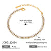 Minimalist Tennis Bracelet with Cubic Zirconia in Gold Tone - Image 13