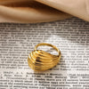 Vintage Stainless Steel Rings for Women Punk Chunky Irregular Smooth Adjustable Open Ring Jewelry Weddings Gifts - Image 52