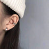 1 Pair Stainless Steel Inlaid Cubic Zirconia Magnetic Non-Piercing Stud Earrings Round Clip on Ear Cuff for Men Women - Image 4