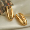 Smooth Star Zircon Hoop Earrings for Women Girls Metal Chunky Sun Rhinestone Ear Buckle Punk Y2K Jewelry - Image 24