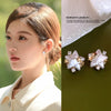 Design Inspired Pearl Pentagram Star Micro Inlaid Zircon Stud Earrings Sweet and Elegant Jewelry Accessories for Women in - Image 3