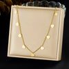 316L Stainless Steel Simple Versatile Zircon Geometry Flowers Bowknot Series Pendant Necklace Lady Classic Charm Jewelry - Image 19