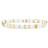 Tile Bead Stretch Bracelet in Multiple Color Patterns - Image 14