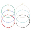 1pc 304 Stainless Steel Necklace Multicolor Faceted Quartz Crystal Beaded Chain Necklace Choker Jewelry For Women Gift - Image 6