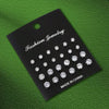Geometric Six-Claw Heart-Shaped Crystal Zircon Basic Set Ear Studs Vintage Elegant 36 Pairs Unisex - Image 14