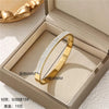 Geometric Zircon Cuff Bracelet For Women Golden Plated Open Bangle Party Wedding Jewelry Gifts - Image 18