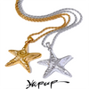 316L Stainless Steel Starfish Pendant Necklace Statement Gold Pvd Plated Individualistic Holiday Jewelry - Image 1