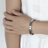 Women Jewelry 9mm Width Color Stainless Steel Bracelet Bangle Girls Wedding Gift - Image 3