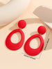 Colorful Acrylic Geometric Drop Earrings for Women Lightweight Boho Chic Dangle Jewelry Accessory - Image 6