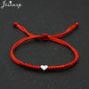 Multicolor Rope Lucky Heart Bracelets Women Men Charm Woven Handmade Bangles Braided Adjustable Buddhism Jewelry - Image 15