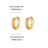 Zircon Hoop Earrings for Women Gold Color Stainless Steel Butterfly Heart Snake Earring Party Wedding Jewelry Gif - Image 11