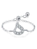 Silver Simplicity 26 Letters Zircon Ring For Women Engagement Wedding Jewelry - Image 31