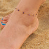 Summer Bohemia Stone Anklet For Women Beach Classic Purple Gravel Stainless Steel Bracelet Jewelry Gift - Image 1