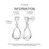 Silver Earrings Women Sparkling Dazzling Oval Gemstone Drop Earring For Anniversary Wedding Jewelry Gifts - Image 6