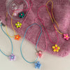 Sweet Colorful Flower Pendant Necklace for Women Girl Floral Design Rope Chain Chokers Jewelry Gift - Image 27