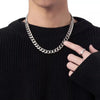 3/5/7mm Stainless Steel Cuban Link Chain Classic Punk Personality Jewelry Simple Hip-hop Couple Necklace for Men Women - Image 1