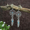 39 Styles Bohemian Vintage Tibetan Silver Geometric Drop Earrings For Women Ethnic Blue Stone Tassel Dangle Earrings Jewelry - Image 21