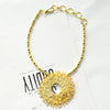 Exaggerated Metal Alloy Big Sun Pendant Necklace For Women Jewelry Show Model Clothing Statement Accessory - Image 6