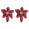 White Drip Oil Flower Stud Earrings for Women Elegant Sweet Metal Petal Temperament Earrings Wedding Party Jewelry Gifts - Image 13