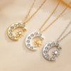 Star Moon Rhinestone Necklace For Women Simple Titanium Steel Zircon Choker Chain Jewelry Accessory Daily Party Gift - Image 3