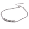 Stainless Steel Square Bead Chain Layered Anklet for Women Gold Color Statement Summer Sandy Beach Jewelry - Image 8