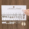 24pairs Set Faux Pearl Decor Twist Design Hoop Earrings For Women For Daily Life Heart - Image 10