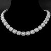 Bling Paved Crystal Heart Cuban Link Chain Necklace for Women Hip Hop Iced Out Round Square Tennis Chain Choker Jewelry - Image 9