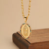Personalized Colorful Zircon Necklace Design, Light, And Versatile, Madonna Necklace - Image 8
