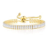 Black Crystal Tennis Bracelets for Women Men Iced Out Cubic Zirconia Adjustable Bracelet On Hand Hippie Jewelry - Image 12