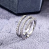 Surround Shaped Finger Rings for Women Shiny Crystal CZ Marriage Party Bridal Rings Statement Jewelry Whole - Image 5