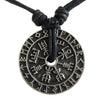 Rune Compass Necklace for Men Vintage Pendant Amulet Party Jewelry Gift - Image 1