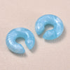 C-Shaped Resin Clip-On Earrings in Multiple Colors - Image 4