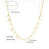 Round Cubic Zircon Charms Long Necklace Woman Choker Stars Moon Elegant Chain No Fade Fariy Jewelry - Image 12