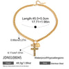 Vintage Green Zircon Cross Pendant Heart shaped Necklace Stackable Stainless Steel Zircon Octagonal Star Women's Jewelry - Image 7