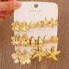 16Pcs Starfish Shell Stud Earrings Ccb Earring Set Women's Summer Beach Party Jewelry Gifts - Image 3
