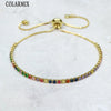10 pieces Slim Colors zircon tennis bracelets zirconia crystal women bracelet Summer jewelry accessories 40083 - Image 14