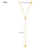 Stainless Steel Chain Necklace with Long Tassel Details - Image 18